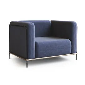 Blk arm chair